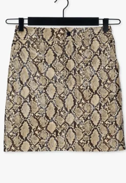 bruine na-kd minirok pu mini skirt