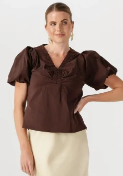 bruine neo noir blouses irina poplin blouse