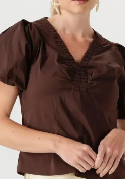 bruine neo noir blouses irina poplin blouse
