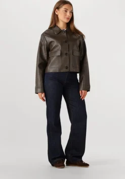 bruine neo noir jack romana faux pu jacket