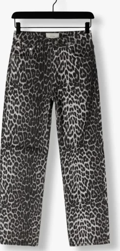 bruine neo noir lange broeken simona leopard pants