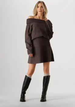 bruine neo noir trui jane knit blouse