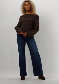 bruine neo noir trui jane knit blouse