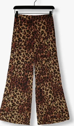 bruine neo noir wijde broek avie leo pants