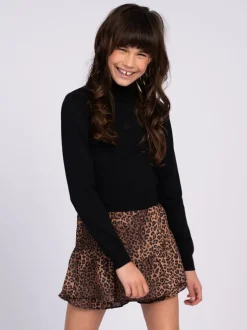 bruine nik & nik minirok neo skort