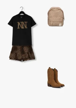 bruine nik & nik minirok neo skort