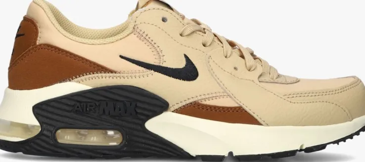 bruine nike lage sneakers air max excee wmns