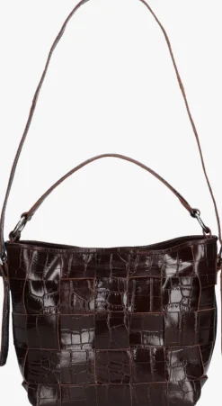 bruine núnoo schoudertas small chiara texas