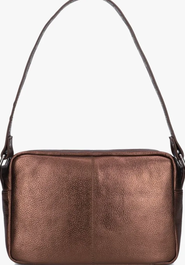 bruine núnoo schoudertas vilda metallic