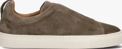 bruine nokwol lage sneakers connor
