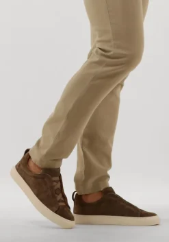 bruine nokwol lage sneakers connor