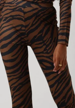 bruine notre-v flared broek nv celeste flared pants