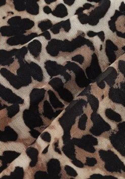 bruine notre-v maxi jurk nv-glenys leo mesh jurk