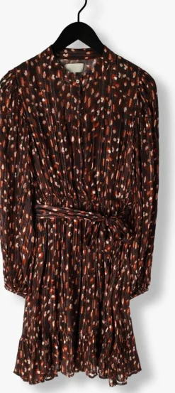 bruine notre-v mini jurk nv-gwen