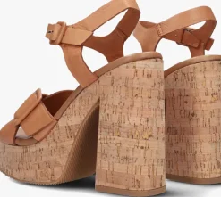 bruine notre-v sandalen 618009