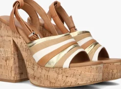 bruine notre-v sandalen 618011