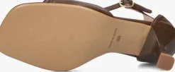 bruine notre-v sandalen met hak 2655s