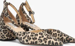 bruine notre-v sandalen met hak 35518