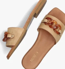 bruine notre-v slippers 22575