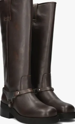 bruine nubikk hoge laarzen eve lynn