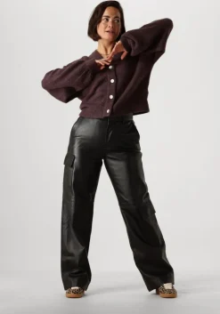 bruine nubikk lage sneakers ray owen studs