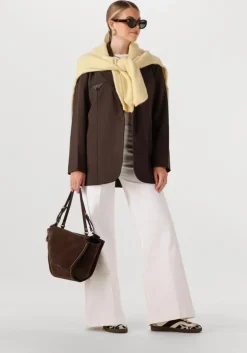 bruine nubikk lage sneakers ray owen studs