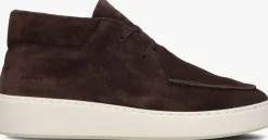 bruine nubikk lage sneakers jiro gio