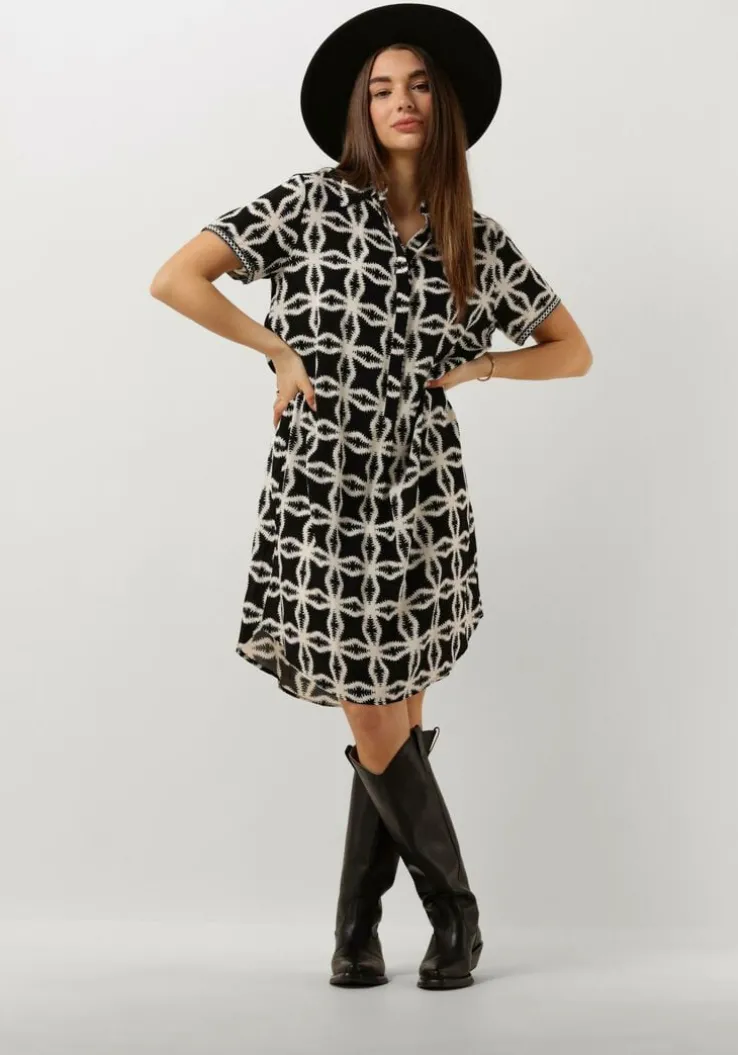 bruine nukus midi jurk marloe dress june