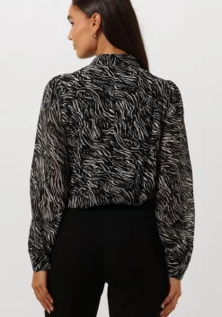 bruine object blouses objmila l/s high neck top noos