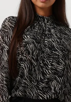 bruine object blouses objmila l/s high neck top noos