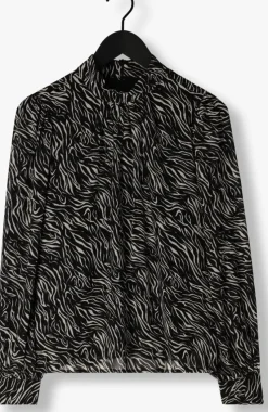 bruine object blouses objmila l/s high neck top noos