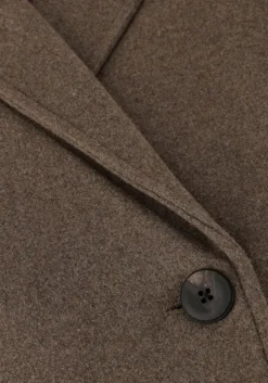 bruine object mantel objkeily l/s coat