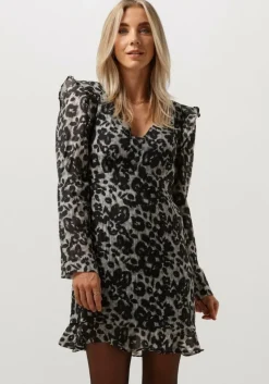 bruine object mini jurk objruth ls short dress e aw fair