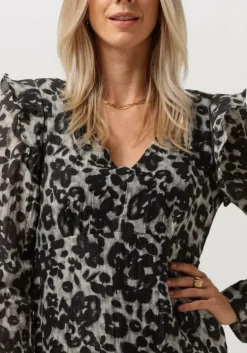 bruine object mini jurk objruth ls short dress e aw fair