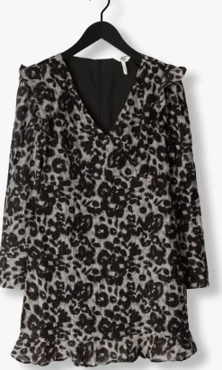 bruine object mini jurk objruth ls short dress e aw fair