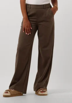 bruine object pantalon objlisa wide pant