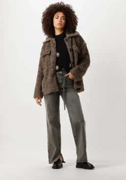 bruine object teddy jas objolympia jacket