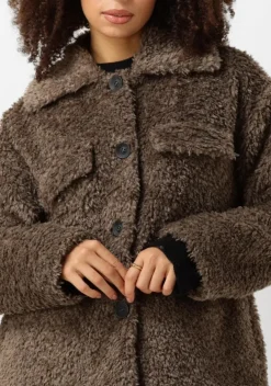 bruine object teddy jas objolympia jacket
