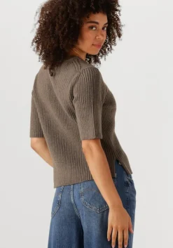 bruine object trui objelva 2/4 re o-neck knit