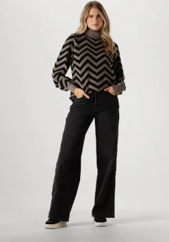 bruine object trui objray l/s knit rollneck