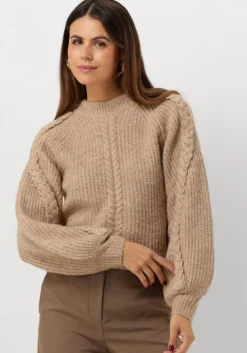 bruine object trui objruna knit l/s re pullover