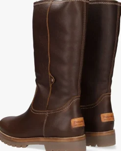 bruine panama jack hoge laarzen bambina