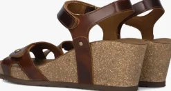 bruine panama jack sandalen julia