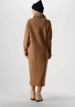 bruine penn & ink midi jurk w24b297ltd