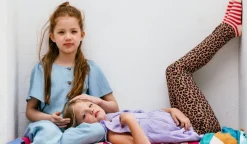 bruine petit blush legging lola legging wild leopard