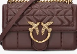 bruine pinko schoudertas love one mini dc