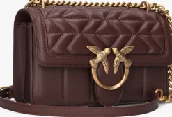bruine pinko schoudertas love one mini dc
