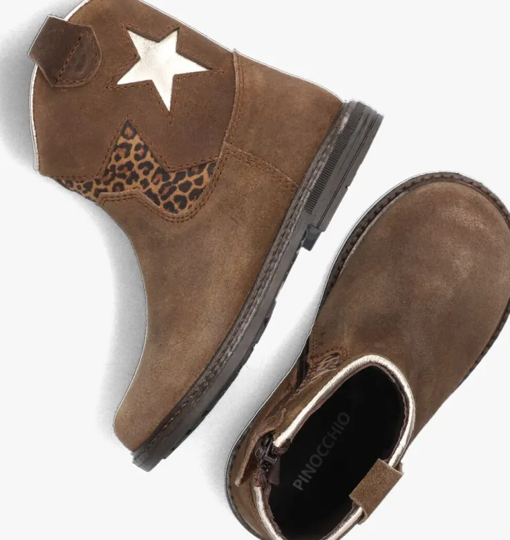 bruine pinocchio cowboylaarzen p1697