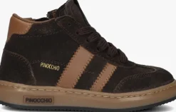 bruine pinocchio hoge sneakers p1253