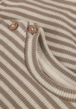 bruine play up rompers striped rib body